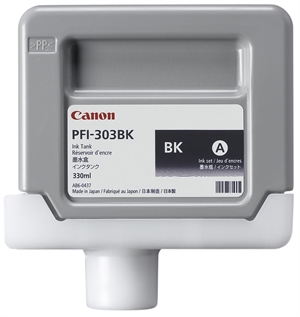 Canon PFI-303 BK Zwart - 330 ml inktcartridge